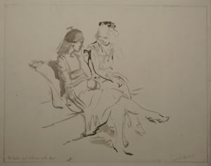 Image of Two Girls Seated