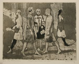 Image of Five Women Walking