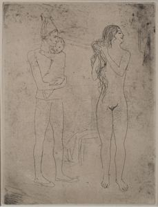 Image of The Mother’s Grooming (La Toilette de la mère) from the suite The Saltimbanques