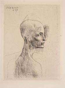 Image of Head of a Man (Buste d'homme) from the suite The Saltimbanques