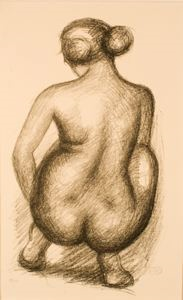 Image of Crouching Woman Seen from the Back (Second Plate); Femme accroupie de dos (deuxième planche)