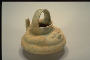 Image of Spouted effigy jar
