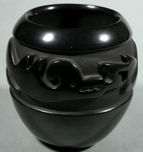 Image of Jar with Avanyu (Water Serpent) Design
