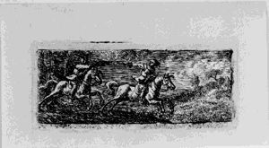 Image of Two Fighting Horsemen