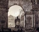 Image of Veduta della rovina del Gran Arco Trionfaledella nave traversa, ove è la confessione di S. Paolo fuori le mura