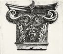 Image of Capital with Peapod Volutes and Satyr Head