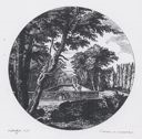 Image of Round Landscape of a Water Garden