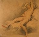 Image of Female Nude on a Chaise Longue