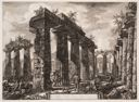 Image of View of the Pronaos of the Building Known as the College of the Amphictyons, Plate V from the series Different Views of Paestum