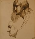 Image of Study of Two Men: For The Accusation of Susannah