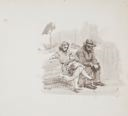 Image of Couple on a Park Bench #16