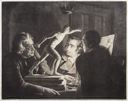 Image of Three Persons Viewing the Gladiator by Lamplight
